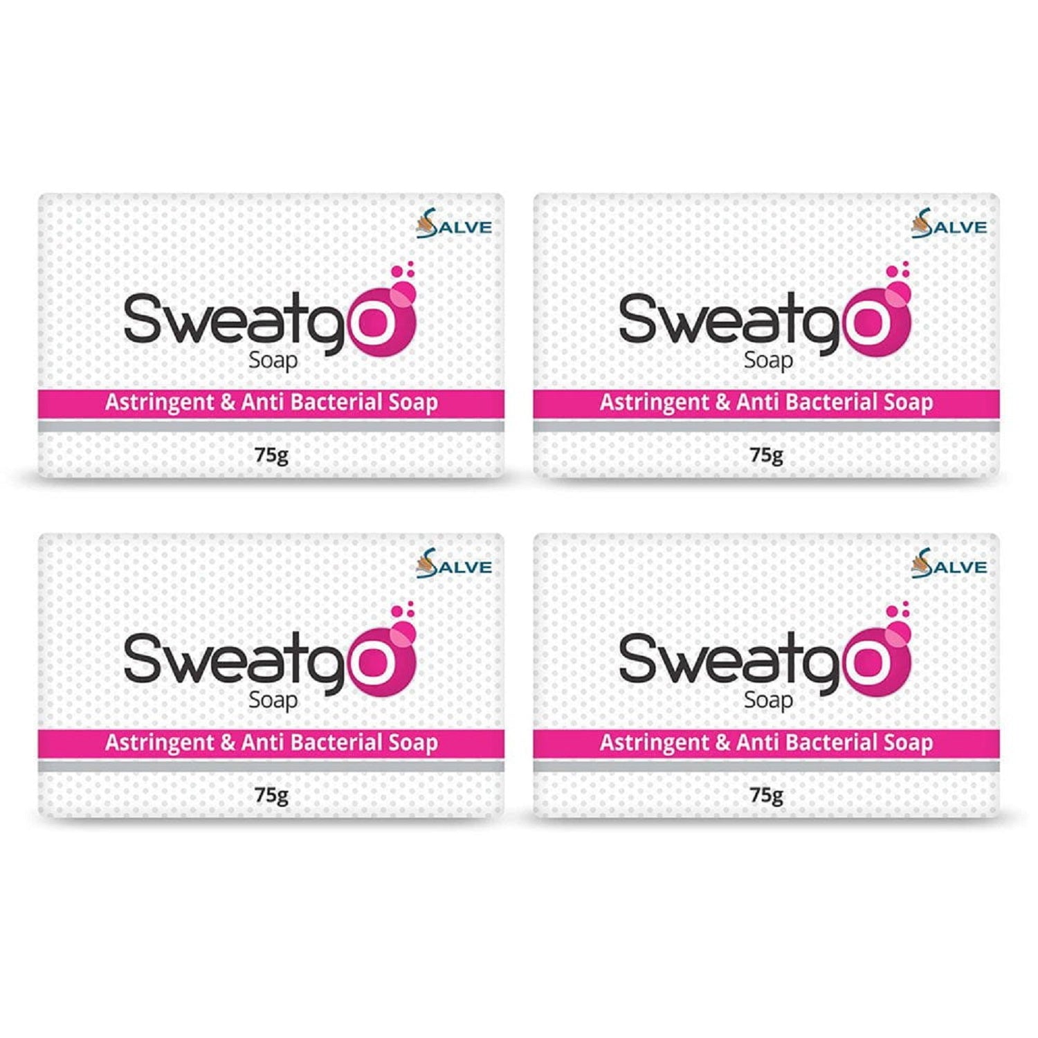 Shoprythm Sweatgo Pack of 4 Copy of Salve Sweatgo Antibacterial Astringent, Antiperspirant Soap for Control of Hyperhidrosis & Excessive Shoprythm Sweatgo Pack of 4 Copy of Salve Sweatgo Antibacterial Astringent, Antiperspirant Soap for Control of Hyperhidrosis & Excessive